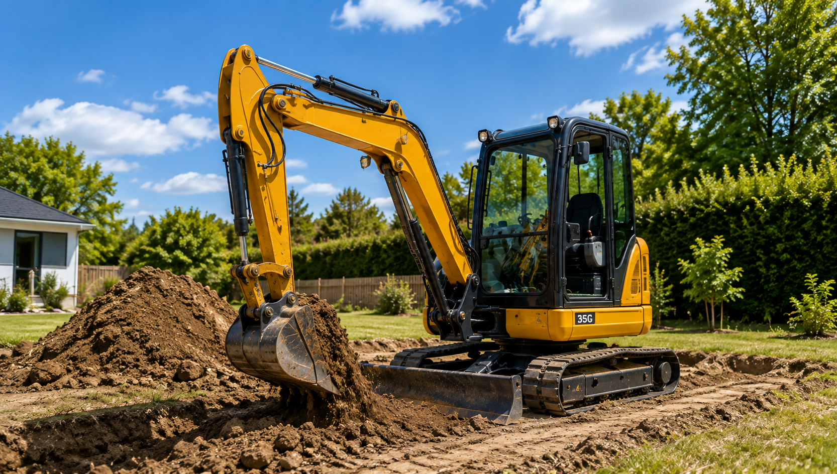 Collect rental truck trailer or excavator